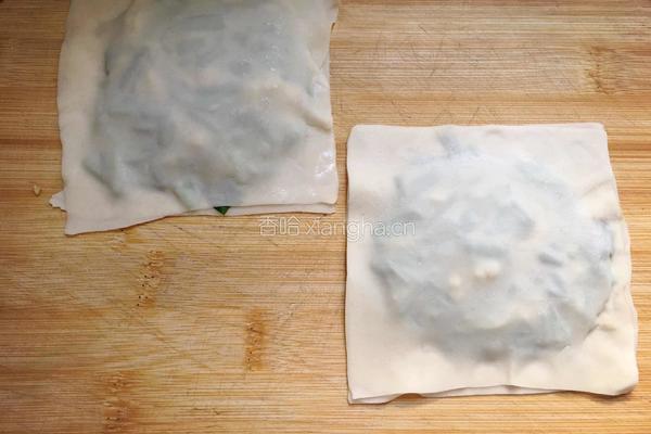 饺子皮版韭菜盒子的做法图解6