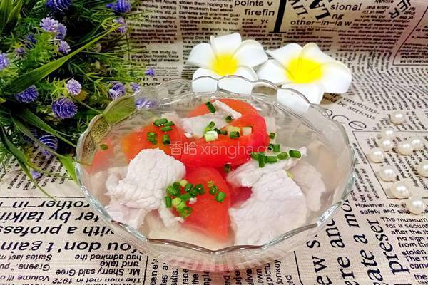 番茄肉片汤的做法图解7