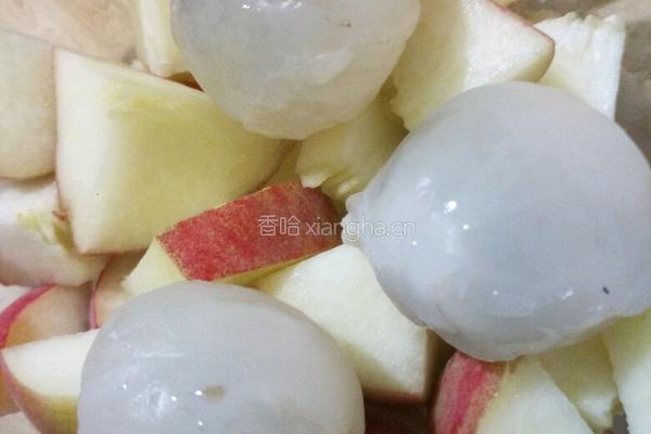 荔枝桃子酸奶沙拉的做法图解3