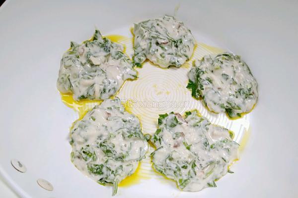 芹菜叶香菇饼的做法图解10