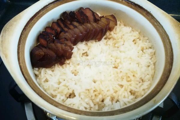 腊味煲仔饭 四川腊肉锅巴饭的做法图解6