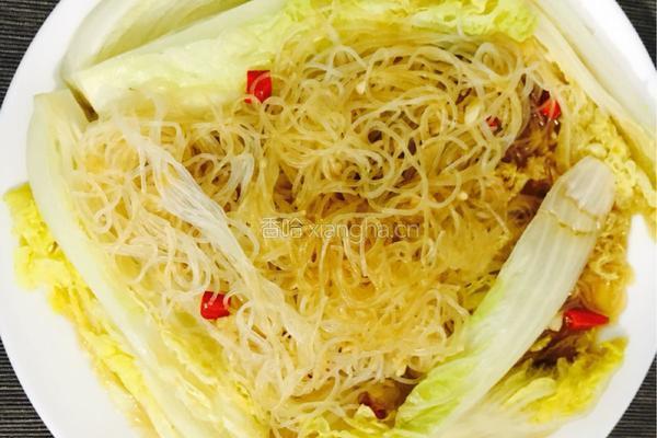 蒜蓉粉丝蒸娃娃菜的做法图解5