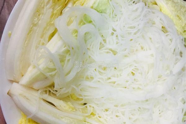蒜蓉粉丝蒸娃娃菜的做法图解4