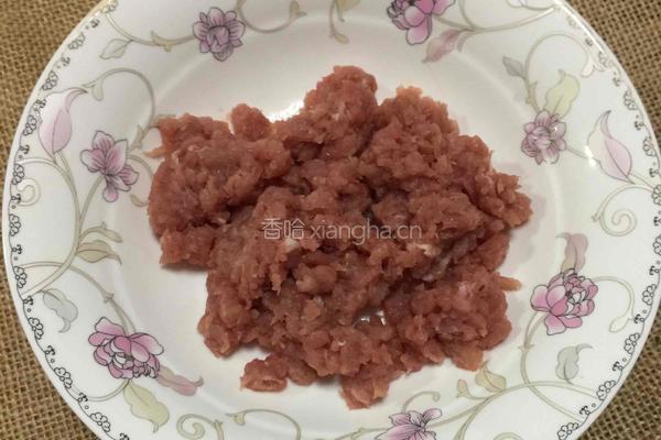 肉末蒸粉丝的做法图解2