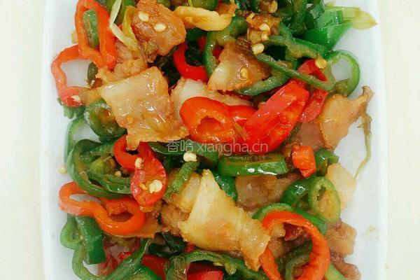 辣椒炒五花肉的做法图解4