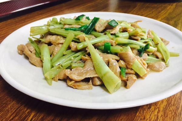 牛肉炒通菜梗的做法图解10