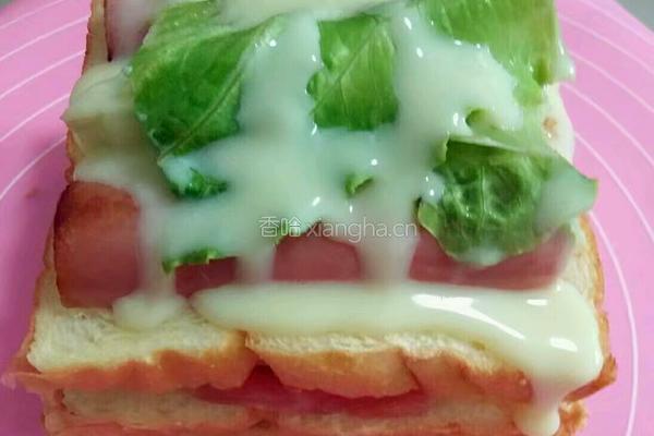 简易火腿三明治的做法图解5