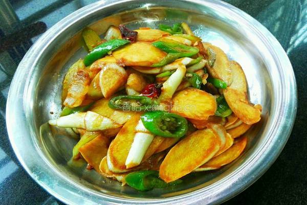 茭白炒肉的做法图解8