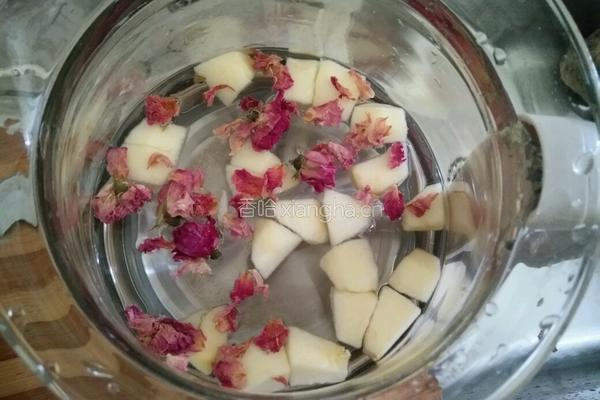 苹果玫瑰蜂蜜饮的做法图解2