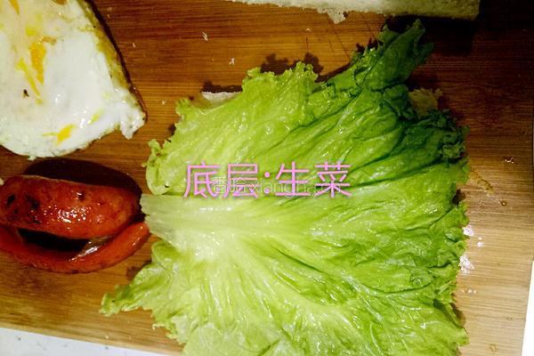 丰盛的三明治(≧▽≦)的做法图解3