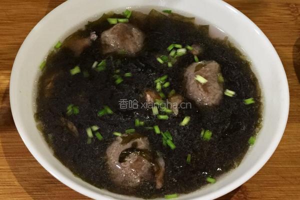 牛肉丸紫菜汤的做法图解7