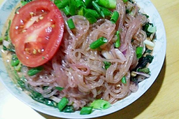 苋菜拌粉条的做法图解9