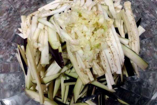 凉拌茄子的做法图解3