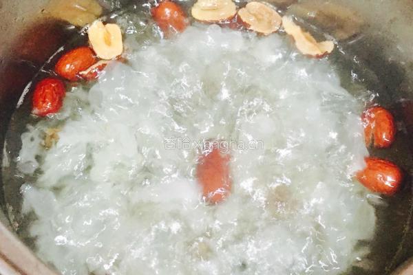红枣银耳桂圆羹的做法图解4