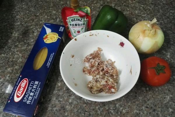 简式肉酱意大利面的做法图解1