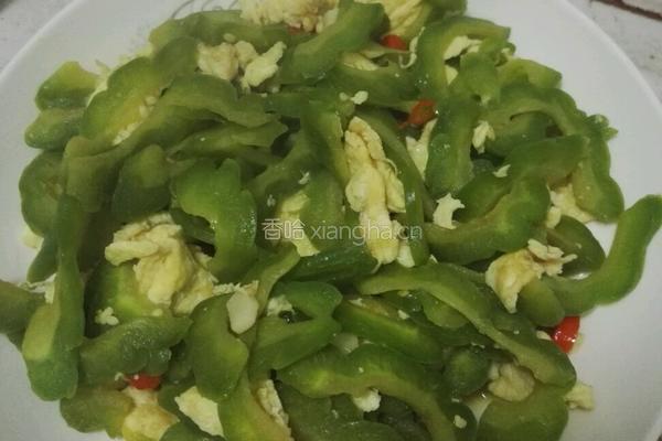 苦瓜炒蛋的做法图解7