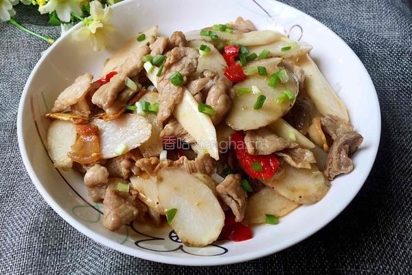 山药炒肉片的做法图解10
