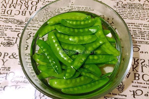 蒜蓉荷兰豆的做法图解4
