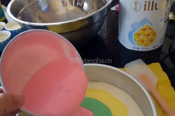 酸奶彩虹蛋糕的做法图解14