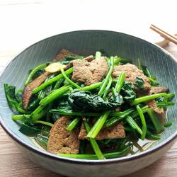菠菜炒猪肝的做法[图]