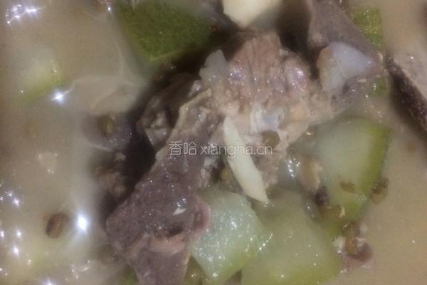 冬瓜绿豆扇骨汤的做法图解9