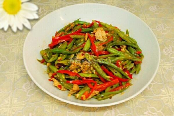 小炒四季豆丝的做法图解5