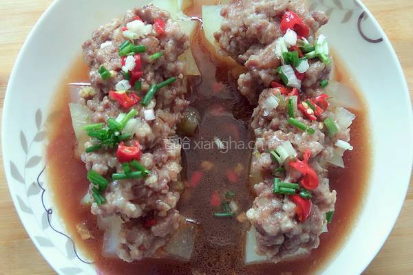 冬瓜蒸肉沫的做法图解6