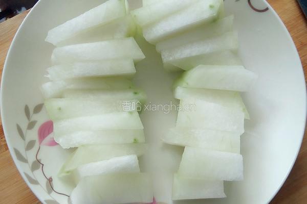 冬瓜蒸肉沫的做法图解1
