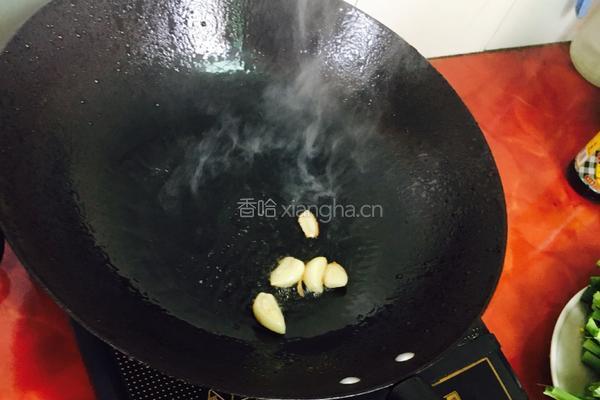 简易菜-瘦肉炒菜心的做法图解3