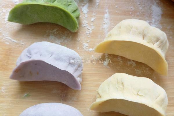 牛肉萝卜馅彩色蒸饺的做法图解13