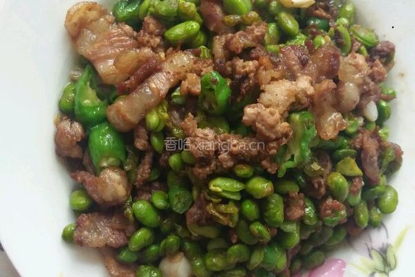 嫩黄豆炒肉的做法图解11