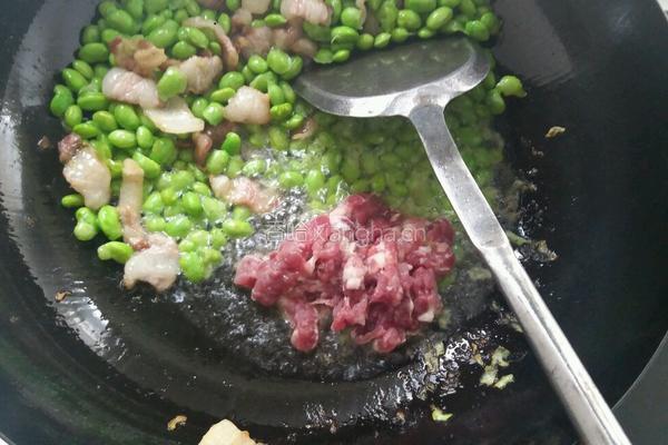 嫩黄豆炒肉的做法图解7