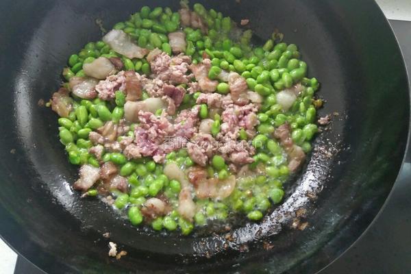 嫩黄豆炒肉的做法图解8