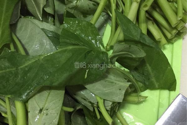 蒜香空心菜的做法图解2