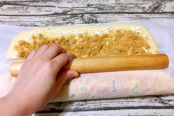 香葱肉松面包卷的做法图解22