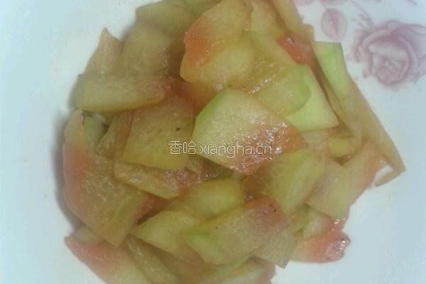 炒西瓜皮的做法图解6