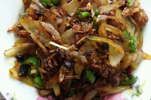 家常荞头炒肉的做法图解13
