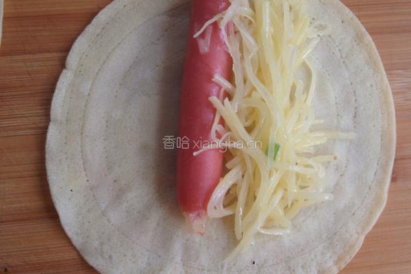 香肠土豆丝卷饼的做法图解16