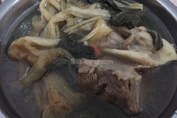 菜干骨头汤的做法图解6