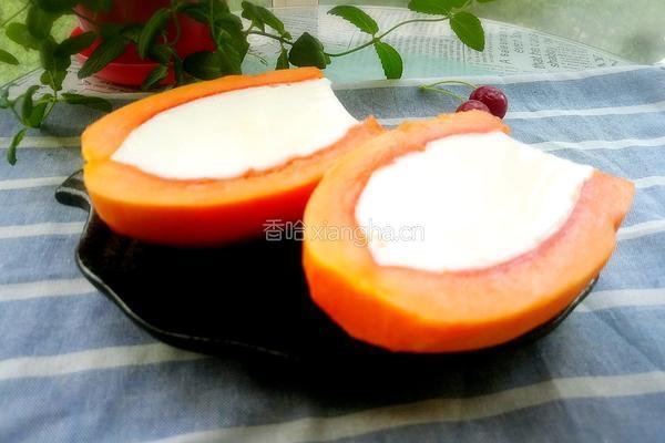 木瓜牛奶冻的做法图解8