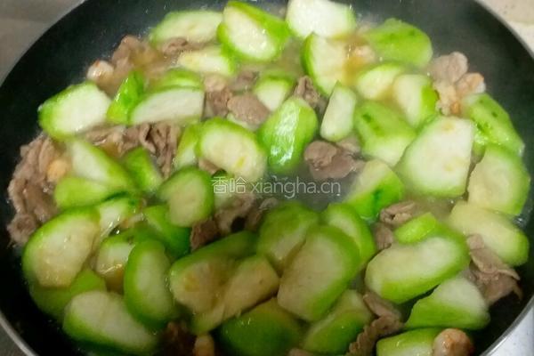 虾仁瘦肉炒丝瓜的做法图解9