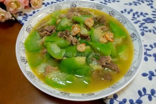 虾仁瘦肉炒丝瓜的做法图解13