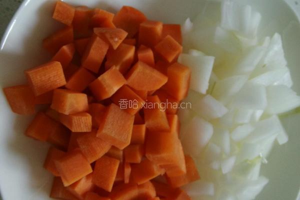 蓝调咖喱鸡肉饭的做法图解1