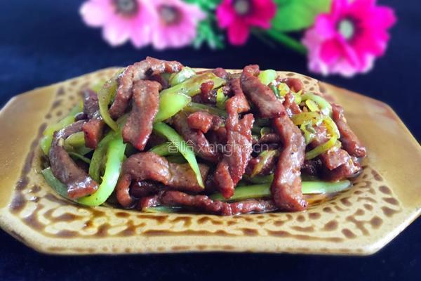 青椒牛柳的做法图解11