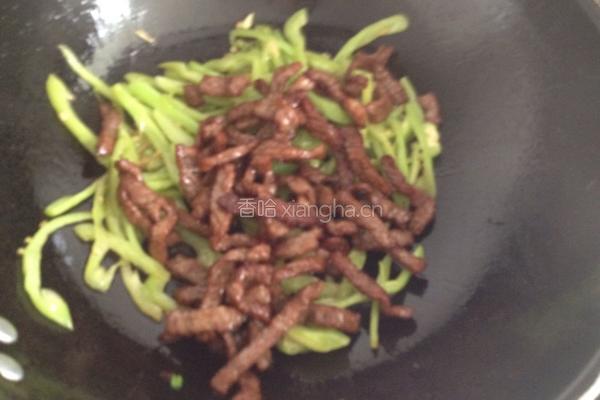 青椒牛柳的做法图解9