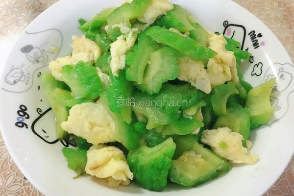 苦瓜炒鸡蛋的做法图解5