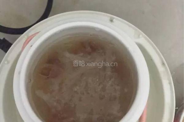 桃胶皂角米红薯燕窝羹的做法图解6