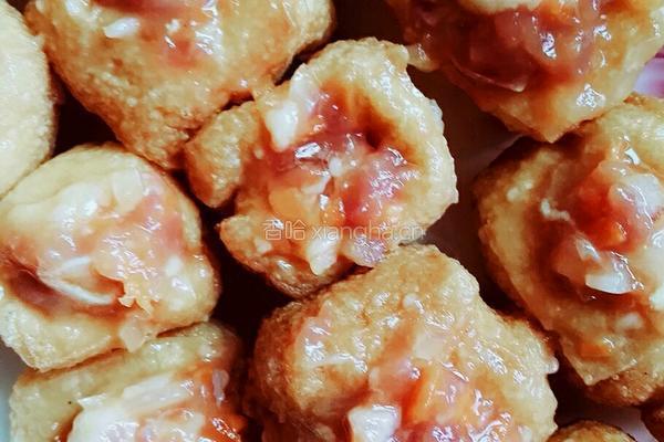 酿油豆腐泡的做法图解4