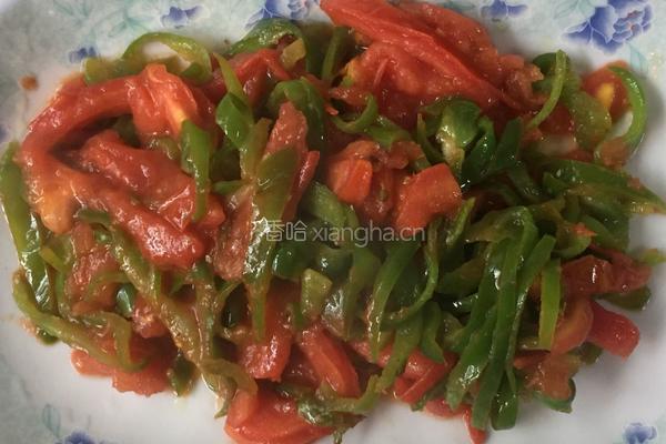 青椒西红柿（默然私房菜） 的做法图解9