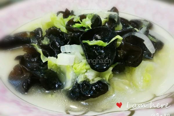 鸡汁木耳烩白菜的做法图解8